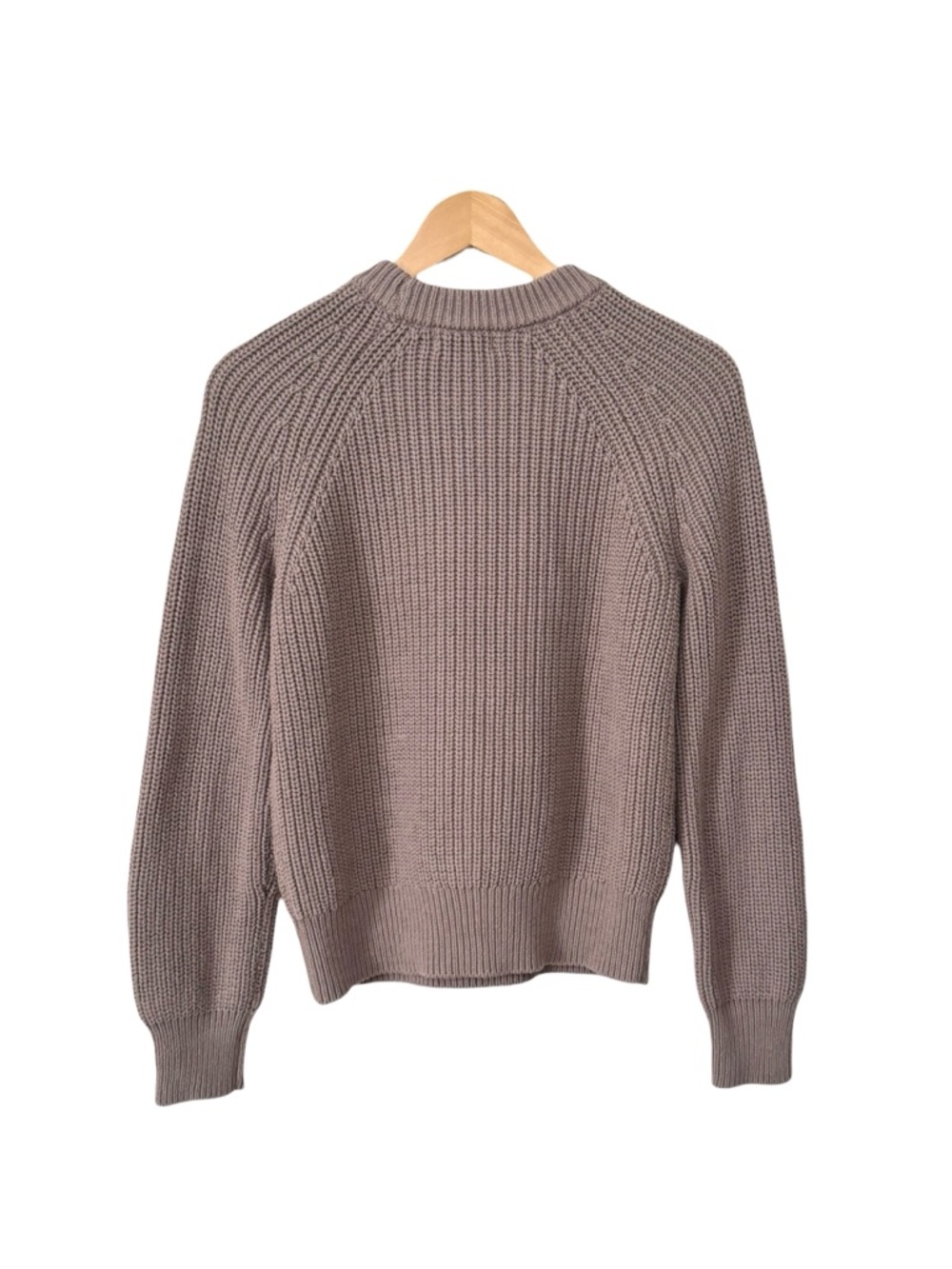 EVEREVE | Ava Classic Knit Pullover Sweater in Mauve Mushroom (Beige), Small - Picture 6 of 13